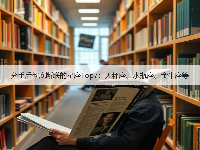 分手后彻底断联的星座Top7：天秤座、水瓶座、金牛座等