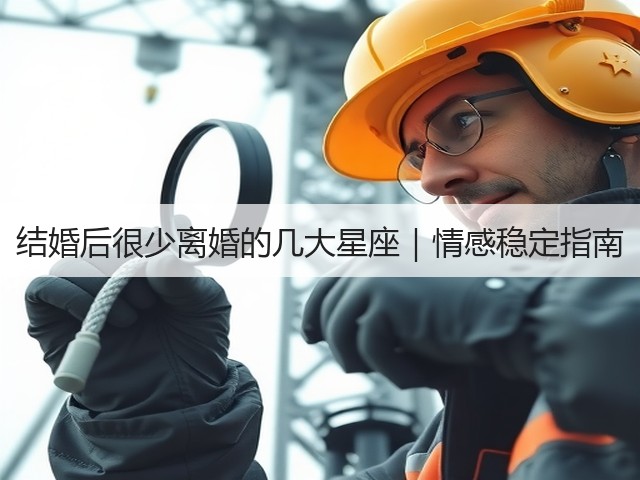 结婚后很少离婚的几大星座｜情感稳定指南(图2)