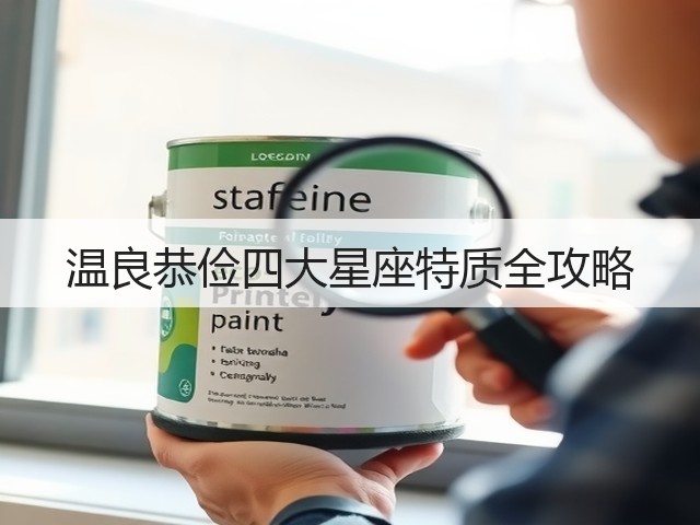 温良恭俭四大星座特质全攻略(图3) 温良恭俭四大星座特质全攻略(图3)