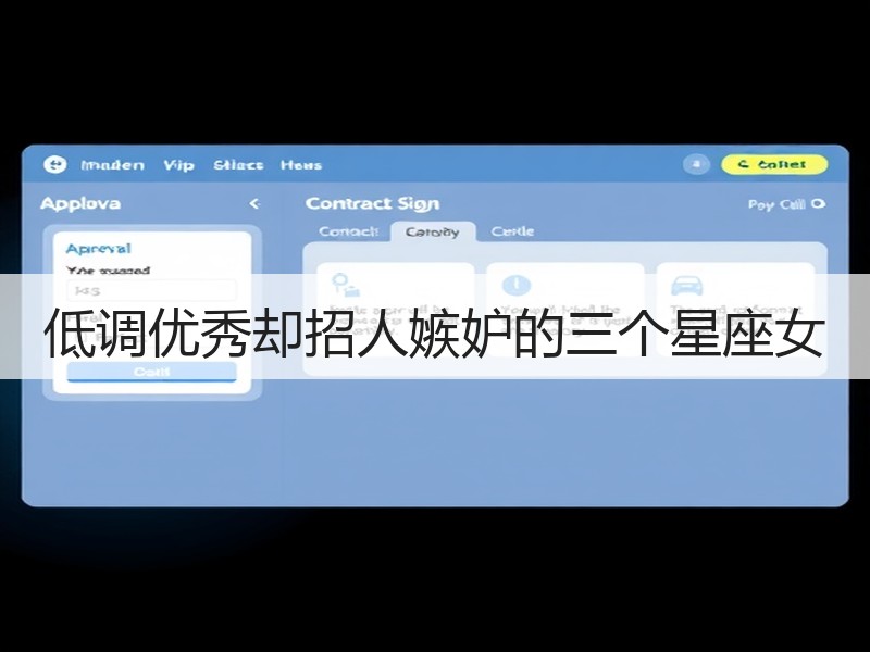 低调优秀却招人嫉妒的三个星座女
