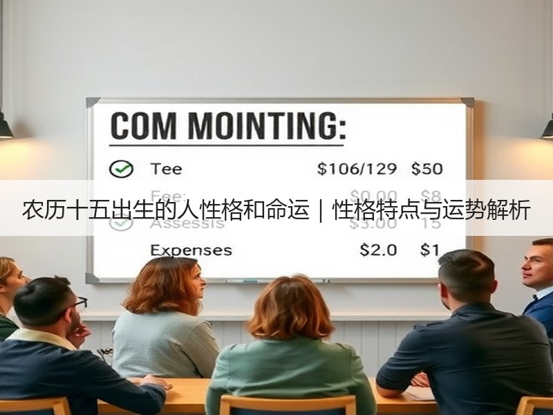 农历十五出生的人性格和命运｜性格特点与运势解析