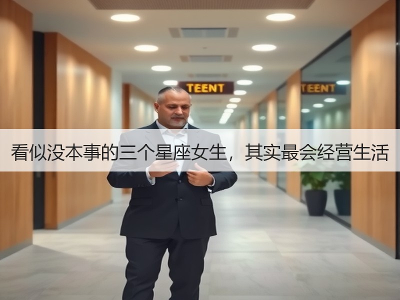 看似没本事的三个星座女生，其实最会经营生活