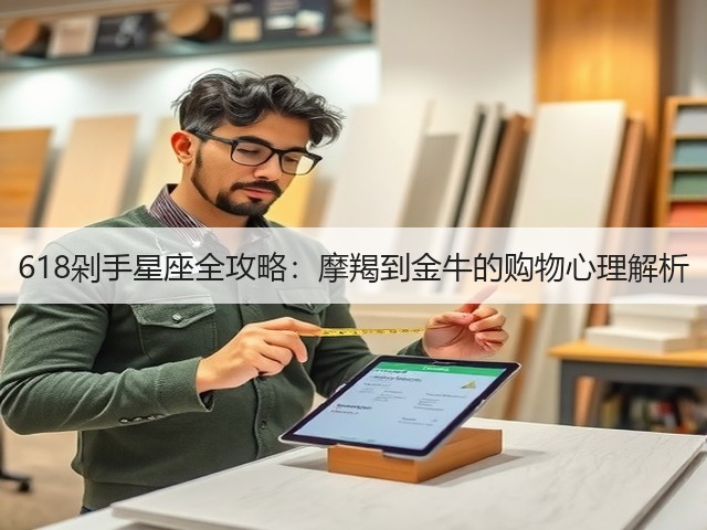 618剁手星座全攻略:摩羯到金牛的购物心理解析(图3) 618剁手星座全攻略:摩羯到金牛的购物心理解析(图3)