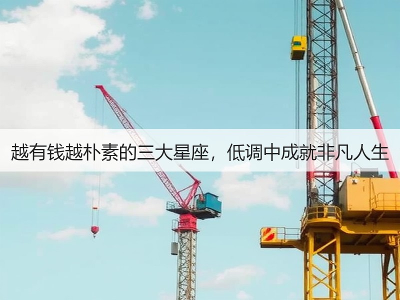 越有钱越朴素的三大星座，低调中成就非凡人生