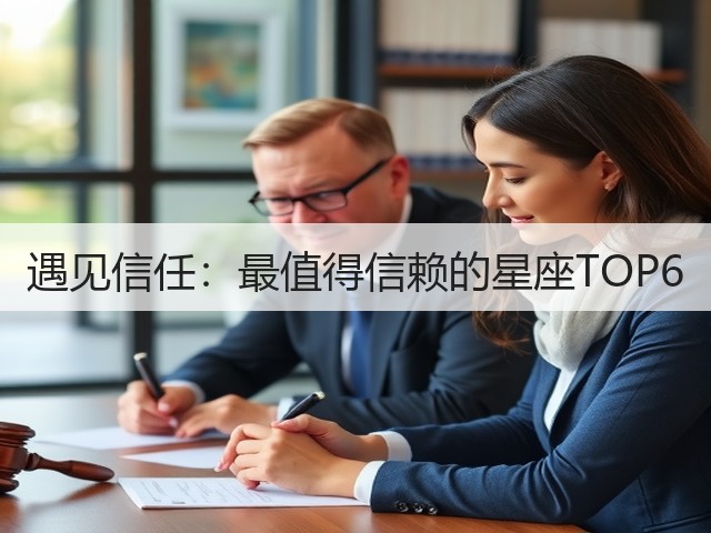 遇见信任:最值得信赖的星座TOP6(图3) 遇见信任:最值得信赖的星座TOP6(图3)
