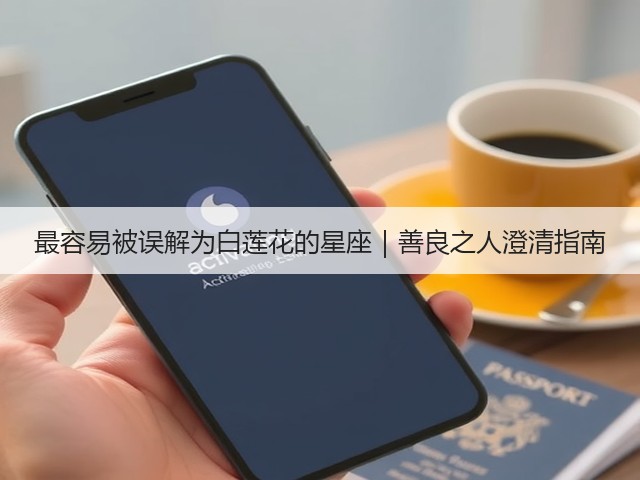 最容易被误解为白莲花的星座｜善良之人澄清指南(图1)