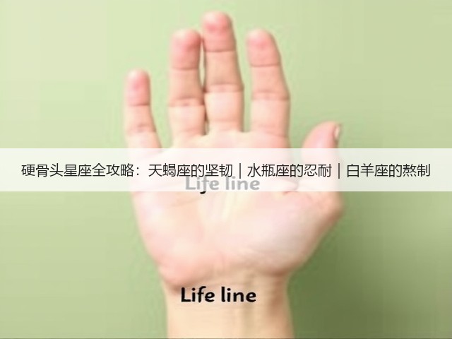 硬骨头星座全攻略:天蝎座的坚韧|水瓶座的忍耐|白羊座的熬制(图3) 硬骨头星座全攻略:天蝎座的坚韧|水瓶座的忍耐|白羊座的熬制(图3)