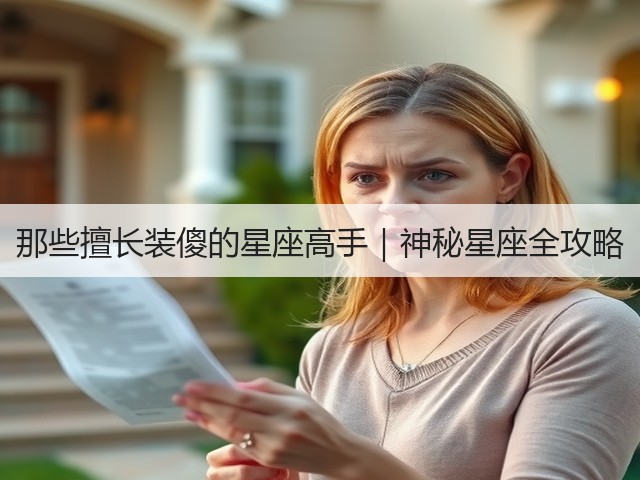 那些擅长装傻的星座高手|神秘星座全攻略(图1) 那些擅长装傻的星座高手|神秘星座全攻略(图1)