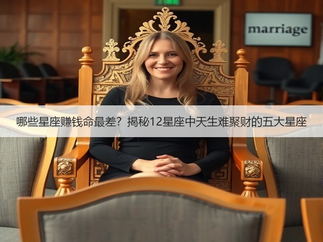 哪些星座赚钱命最差？揭秘12星座中天生难聚财的五大星座(图3)