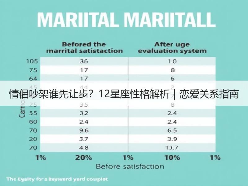 情侣吵架谁先让步？12星座性格解析｜恋爱关系指南
