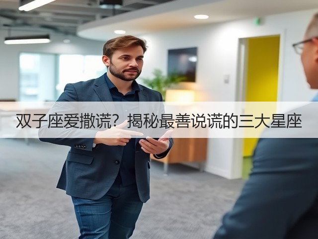 双子座爱撒谎?揭秘最善说谎的三大星座(图2) 双子座爱撒谎?揭秘最善说谎的三大星座(图2)
