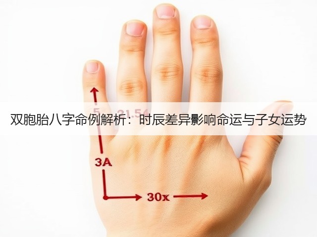 双胞胎八字命例解析:时辰差异影响命运与子女运势(图3) 双胞胎八字命例解析:时辰差异影响命运与子女运势(图3)