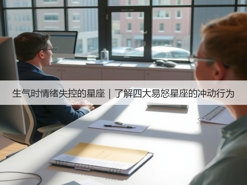 生气时情绪失控的星座｜了解四大易怒星座的冲动行为