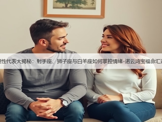 星座理性代表大揭秘:射手座、狮子座与白羊座如何掌控情绪-诺云鸿宝福命汇运势网(图3) 星座理性代表大揭秘:射手座、狮子座与白羊座如何掌控情绪-诺云鸿宝福命汇运势网(图3)