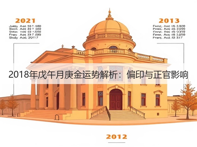 2018年戊午月庚金运势解析：偏印与正官影响