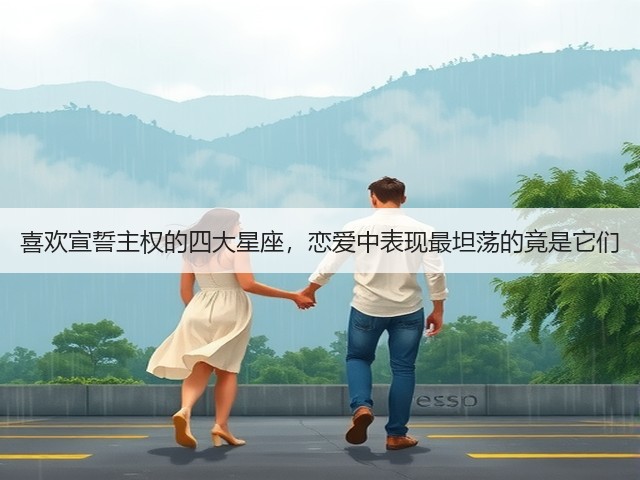 喜欢宣誓主权的四大星座,恋爱中表现最坦荡的竟是它们(图3) 喜欢宣誓主权的四大星座,恋爱中表现最坦荡的竟是它们(图3)