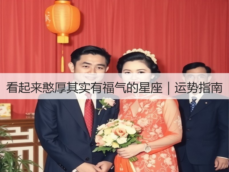 看起来憨厚其实有福气的星座｜运势指南