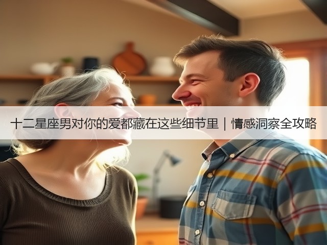 十二星座男对你的爱都藏在这些细节里｜情感洞察全攻略(图1)