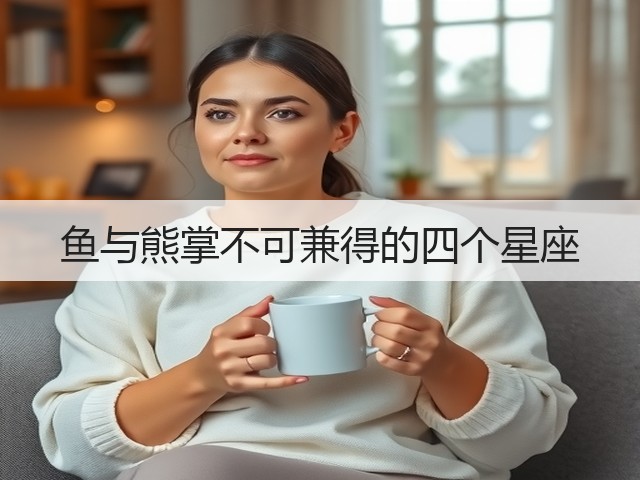 鱼与熊掌不可兼得的四个星座(图1) 鱼与熊掌不可兼得的四个星座(图1)