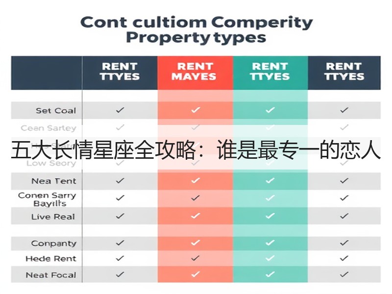 五大长情星座全攻略：谁是最专一的恋人