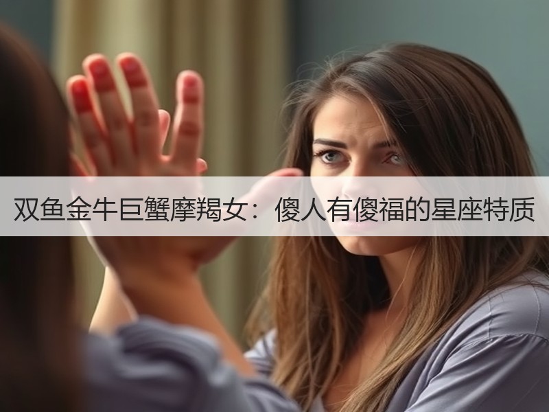 双鱼金牛巨蟹摩羯女：傻人有傻福的星座特质