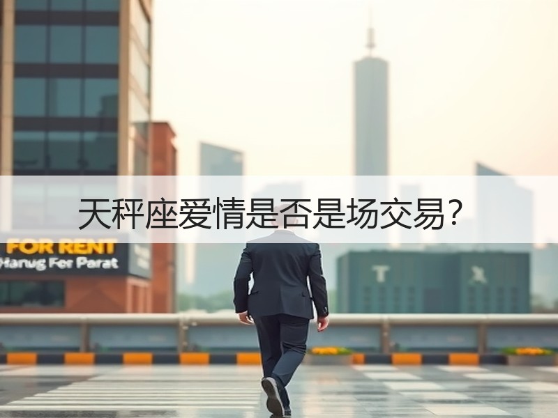 天秤座爱情是否是场交易？