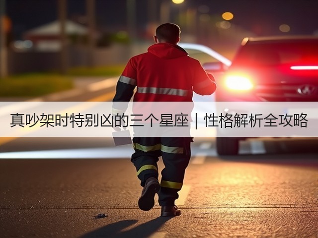 真吵架时特别凶的三个星座|性格解析全攻略(图1) 真吵架时特别凶的三个星座|性格解析全攻略(图1)