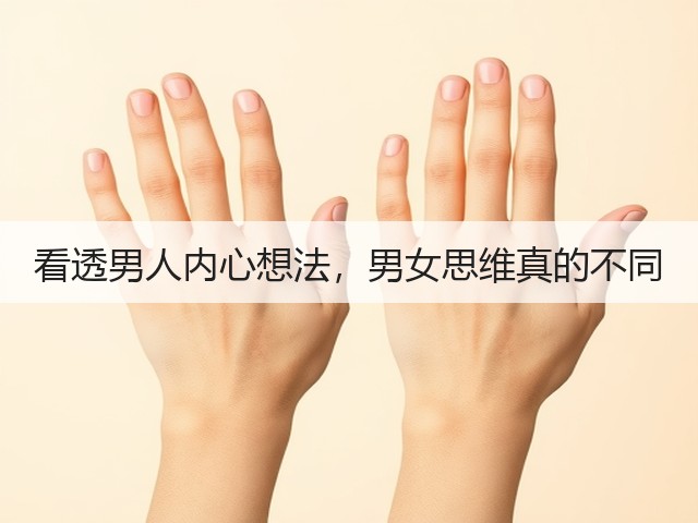 看透男人内心想法，男女思维真的不同(图1)
