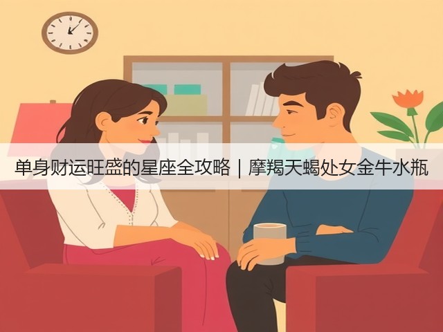 单身财运旺盛的星座全攻略｜摩羯天蝎处女金牛水瓶(图2)