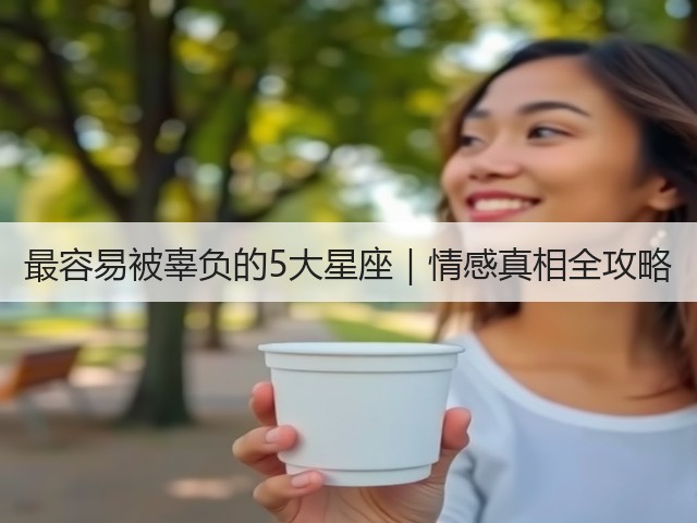 最容易被辜负的5大星座|情感真相全攻略(图3) 最容易被辜负的5大星座|情感真相全攻略(图3)