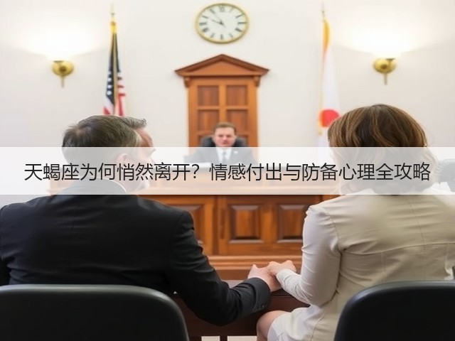 天蝎座为何悄然离开？情感付出与防备心理全攻略(图2)