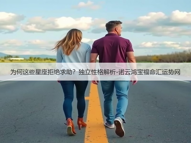 为何这些星座拒绝求助？独立性格解析-诺云鸿宝福命汇运势网