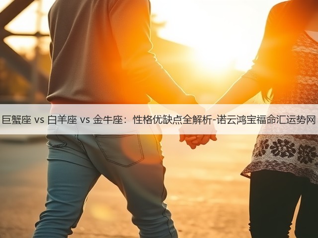 巨蟹座 vs 白羊座 vs 金牛座:性格优缺点全解析-诺云鸿宝福命汇运势网(图3) 巨蟹座 vs 白羊座 vs 金牛座:性格优缺点全解析-诺云鸿宝福命汇运势网(图3)