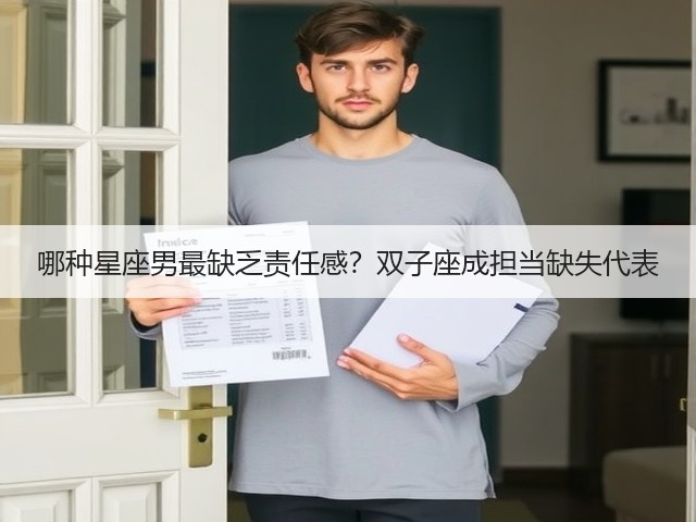 哪种星座男最缺乏责任感?双子座成担当缺失代表(图3) 哪种星座男最缺乏责任感?双子座成担当缺失代表(图3)