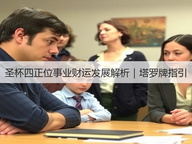 圣杯四正位事业财运发展解析｜塔罗牌指引(图3)