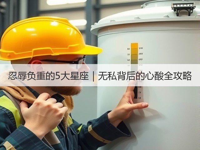 忍辱负重的5大星座|无私背后的心酸全攻略(图3) 忍辱负重的5大星座|无私背后的心酸全攻略(图3)