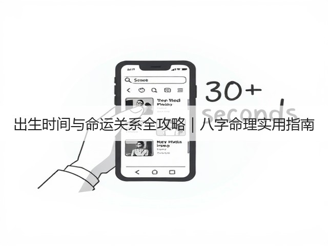 出生时间与命运关系全攻略｜八字命理实用指南(图2)