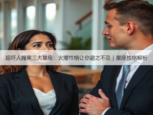 超吓人腹黑三大星座:火爆性格让你避之不及|星座性格解析(图3) 超吓人腹黑三大星座:火爆性格让你避之不及|星座性格解析(图3)