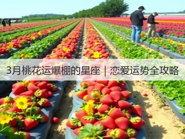 3月桃花运爆棚的星座|恋爱运势全攻略(图3) 3月桃花运爆棚的星座|恋爱运势全攻略(图3)