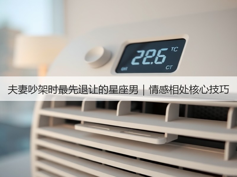 夫妻吵架时最先退让的星座男｜情感相处核心技巧