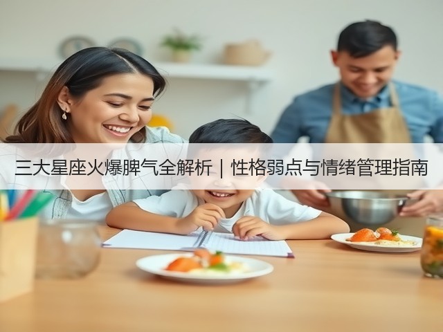 三大星座火爆脾气全解析|性格弱点与情绪管理指南(图3) 三大星座火爆脾气全解析|性格弱点与情绪管理指南(图3)