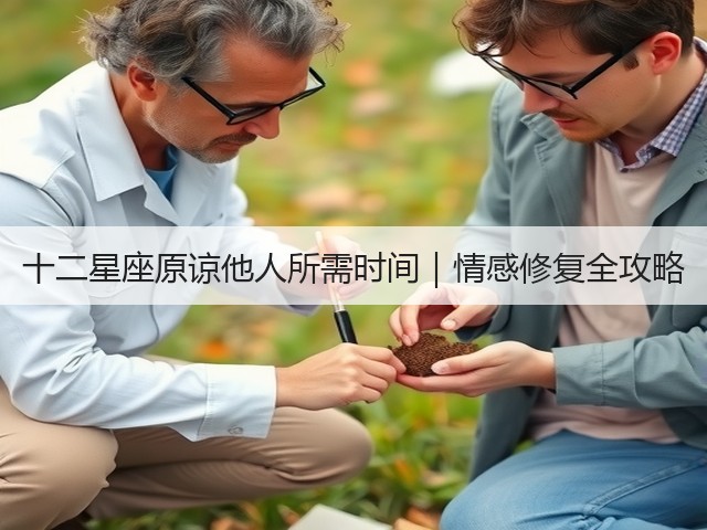 十二星座原谅他人所需时间｜情感修复全攻略(图1)