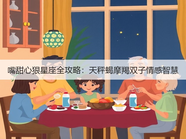 嘴甜心狠星座全攻略:天秤蝎摩羯双子情感智慧(图2) 嘴甜心狠星座全攻略:天秤蝎摩羯双子情感智慧(图2)