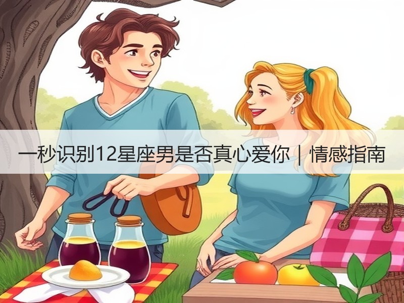 一秒识别12星座男是否真心爱你｜情感指南