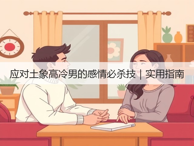 应对土象高冷男的感情必杀技|实用指南(图1) 应对土象高冷男的感情必杀技|实用指南(图1)