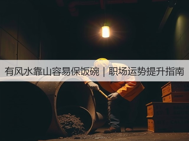 有风水靠山容易保饭碗｜职场运势提升指南(图3)