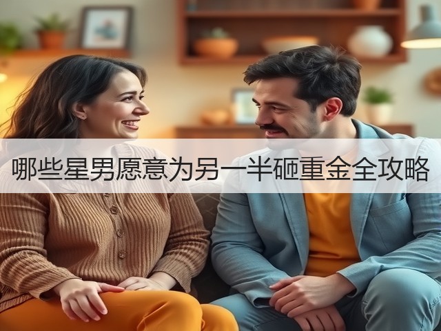 哪些星男愿意为另一半砸重金全攻略(图2) 哪些星男愿意为另一半砸重金全攻略(图2)