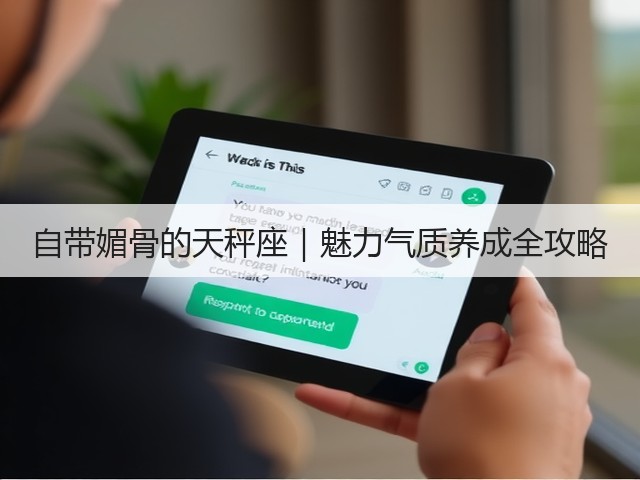 自带媚骨的天秤座|魅力气质养成全攻略(图3) 自带媚骨的天秤座|魅力气质养成全攻略(图3)