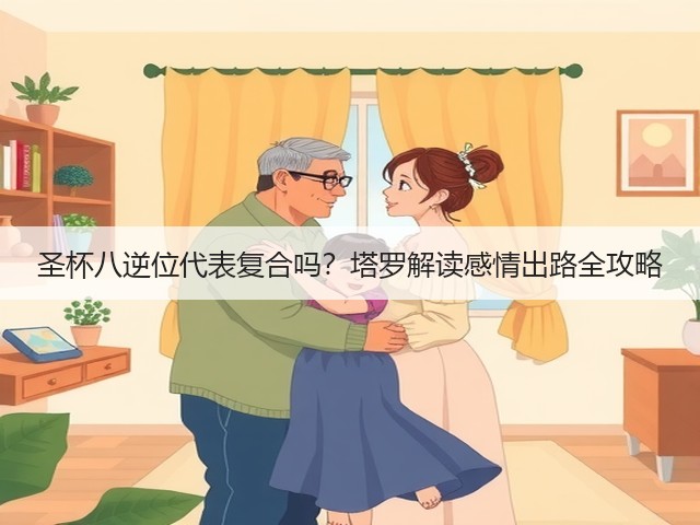 圣杯八逆位代表复合吗？塔罗解读感情出路全攻略(图1)