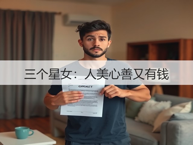 三个星女：人美心善又有钱(图3)